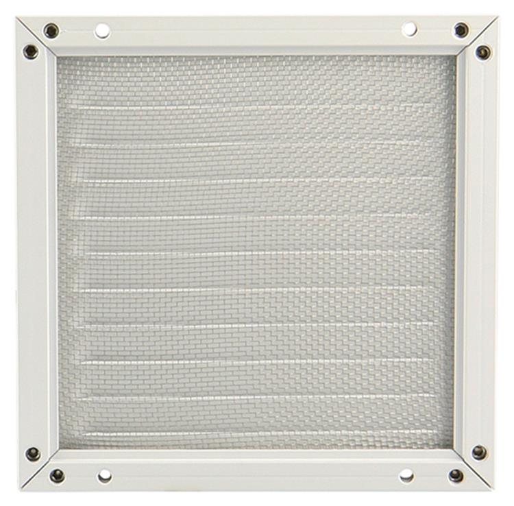 Renson 1006342 – Flügelgitter + Rahmen + Moskitonetz. Konstruktion 437 ral9010 150x150mm | 2 Stk
