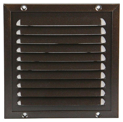 Renson 1006343 – Flügelgitter + Rahmen + Moskitonetz. Konstruktion 437 ral8019 150x150mm | 2 Stk