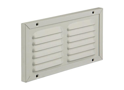 Renson 1006345 – Flügelgitter + Rahmen + Moskitonetz. Konstruktion 437 ral9010 200x100mm | 2 Stk
