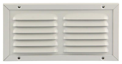 Renson 1006345 – Flügelgitter + Rahmen + Moskitonetz. Konstruktion 437 ral9010 200x100mm | 2 Stk
