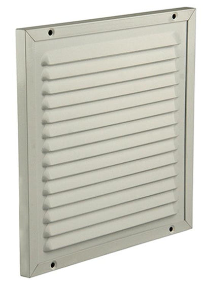 Renson 1006348 – Flügelgitter + Rahmen + Moskitonetz. Konstruktion 437 ral9010 200x200mm | 2 Stk