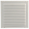 Renson 1006348 – Flügelgitter + Rahmen + Moskitonetz. Konstruktion 437 ral9010 200x200mm | 2 Stk