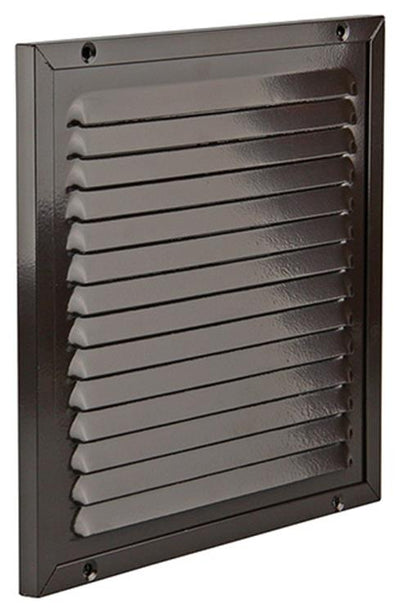Renson 1006349 – Flügelgitter + Rahmen + Moskitonetz. Konstruktion 437 ral8019 200x200mm | 2 Stk