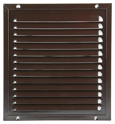 Renson 1006349 – Flügelgitter + Rahmen + Moskitonetz. Konstruktion 437 ral8019 200x200mm | 2 Stk