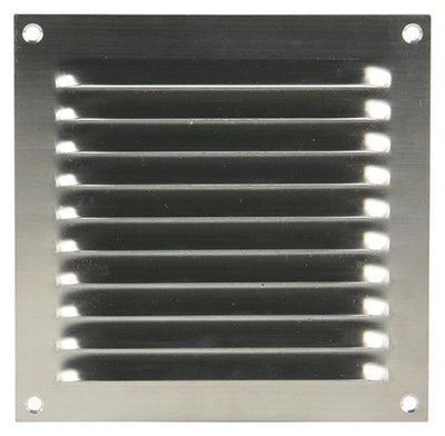 Renson 1006356 – Lamellengitter flach 438 Edelstahl 150 x 150 mm | 5 Stück