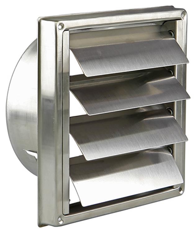 Renson 1006274 – Einbau-Dunstabzugshaubengitter aus Edelstahl 633 ø150 | 2 Stk