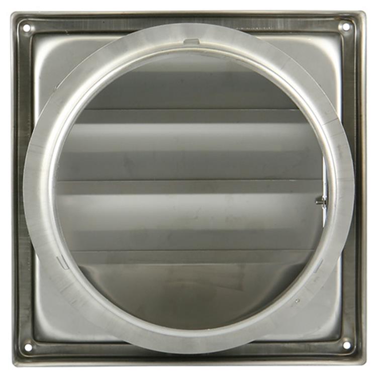 Renson 1006274 – Einbau-Dunstabzugshaubengitter aus Edelstahl 633 ø150 | 2 Stk