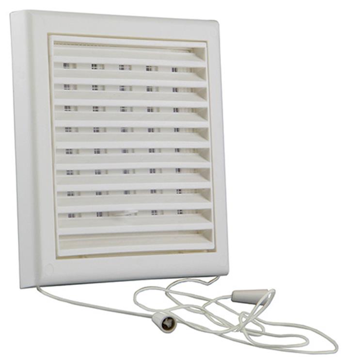 Renson 1006366 – verstellbare Gitterfläche. 732 PVCRAL 9010 154x154mm | 2 Stk