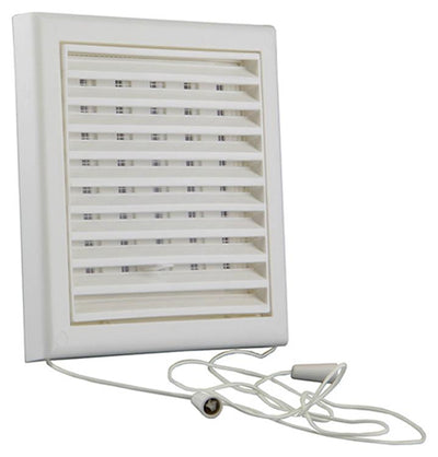 Renson 1006366 – verstellbare Gitterfläche. 732 PVCRAL 9010 154x154mm | 2 Stk