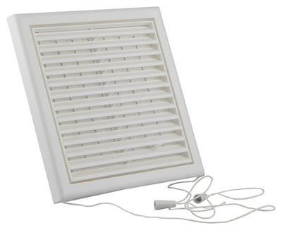 Renson 1006368 – verstellbare Gitterfläche. 732 PVCRAL 9010 187x187mm | 2 Stk