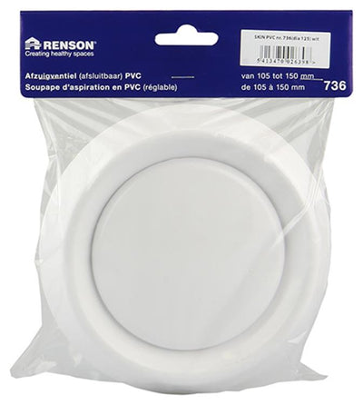 Renson 1006380 – integriertes Entnahmeventil, 736 Durchmesser, PVC ø125 | 2 Stk