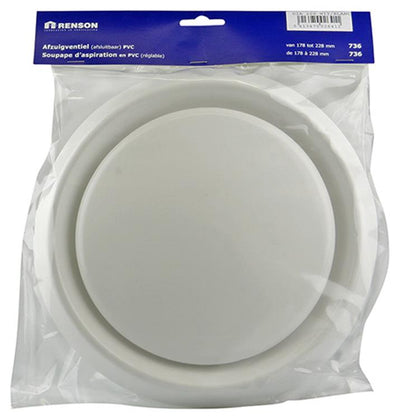 Renson 1006382 – integriertes Entnahmeventil, 736 Durchmesser, PVC ø200 | 2 Stk