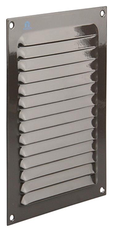 Renson 1006304 – Lamellengitter flach Aluminium Ral 8019 150 x 200 mm | 10 Stück