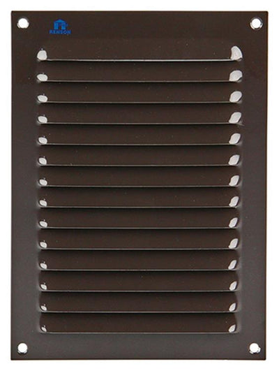 Renson 1006304 – Lamellengitter flach Aluminium Ral 8019 150 x 200 mm | 10 Stück