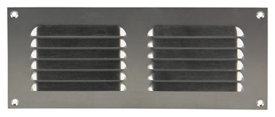 Renson 1006305 – Lamellengitter, flach, Aluminium, f1, 250 x 100 mm | 10 Stück