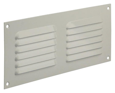 Renson 1006306 – Lamellengitter flach Aluminium Ral 9010 250 x 100 mm | 10 Stück
