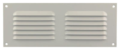 Renson 1006306 – Lamellengitter flach Aluminium Ral 9010 250 x 100 mm | 10 Stück