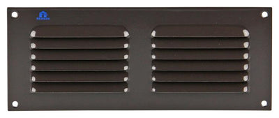 Renson 1006307 – Lamellengitter, flach, Aluminium, Ral 8019, 250 x 100 mm | 10 Stück