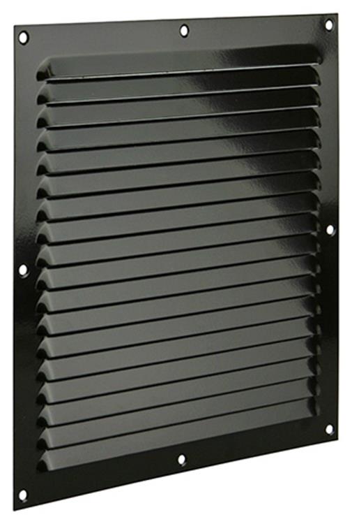 Renson 1006310 – Lamellengitter flach Aluminium Ral 8019 250 x 250 mm | 10 Stück