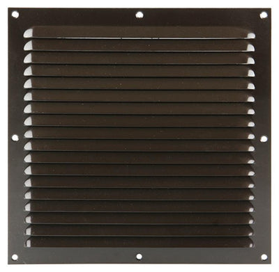 Renson 1006310 – Lamellengitter flach Aluminium Ral 8019 250 x 250 mm | 10 Stück
