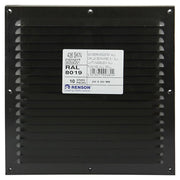 Renson 1006310 – Lamellengitter flach Aluminium Ral 8019 250 x 250 mm | 10 Stück - afbeelding 4