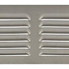 Renson 1006311 – Lamellengitter flach Aluminium f1 300 x 100 mm | 10 Stück