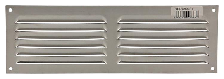 Renson 1006311 – Lamellengitter flach Aluminium f1 300 x 100 mm | 10 Stück