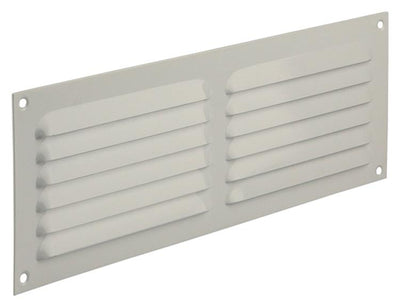 Renson 1006312 – Lamellengitter flach Aluminium Ral 9010 300 x 100 mm | 10 Stück