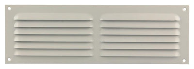 Renson 1006312 – Lamellengitter flach Aluminium Ral 9010 300 x 100 mm | 10 Stück