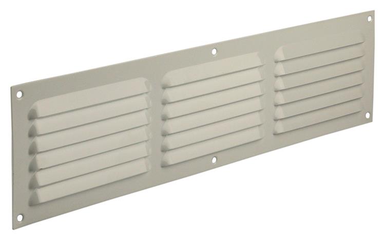 Renson 1006316 – Lamellengitter flach Aluminium Ral 9010 400 x 100 mm | 10 Stück