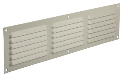Renson 1006316 – Lamellengitter flach Aluminium Ral 9010 400 x 100 mm | 10 Stück