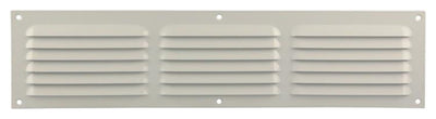 Renson 1006316 – Lamellengitter flach Aluminium Ral 9010 400 x 100 mm | 10 Stück