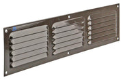 Renson 1006317 – Lamellengitter flach Aluminium Ral 8019 400 x 100 mm | 10 Stück - afbeelding 1