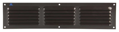 Renson 1006317 – Lamellengitter flach Aluminium Ral 8019 400 x 100 mm | 10 Stück