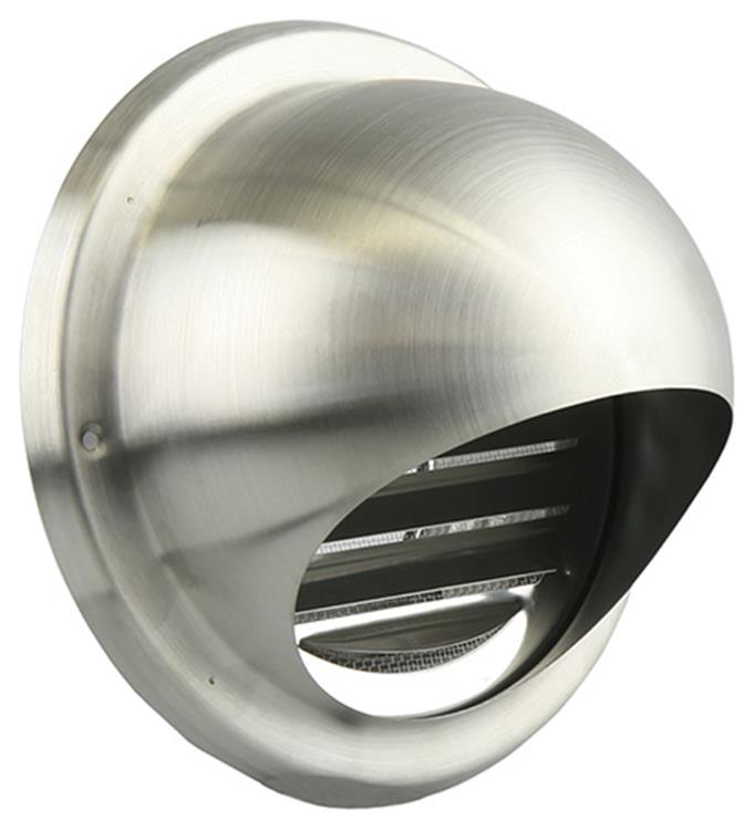 Renson 1006275 – Einbau-Kugelgitter 638 Edelstahl ø100 | 2 Stk