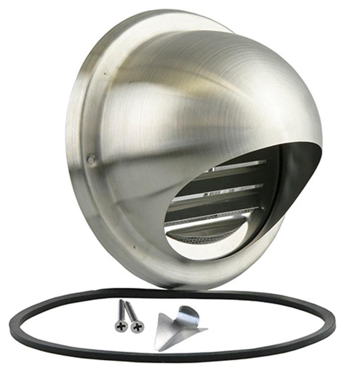 Renson 1006275 – Einbau-Kugelgitter 638 Edelstahl ø100 | 2 Stk