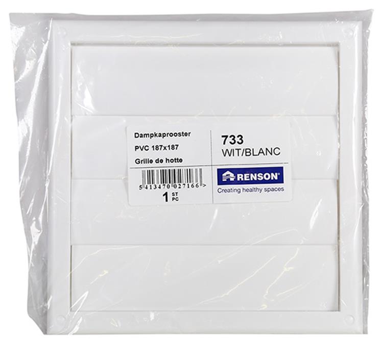 Renson 1006750 - feuchtkproost.pvc733 weiß 187x187mm | 1 Stk