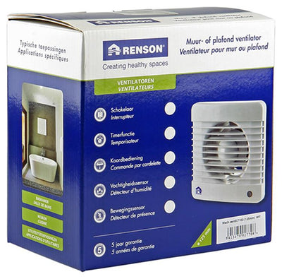 Renson 1006431 – mechanischer Ventilator Standard 7102 weiß ø 125 | 2 Stk