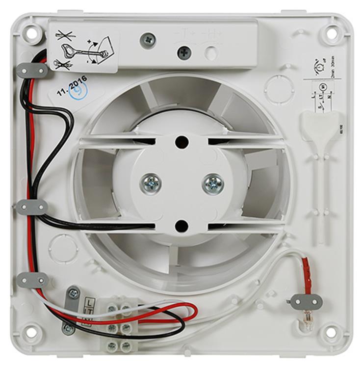 Renson 1006445 – mechanischer Ventilator mit Timer 7201t weiß ø 100 | 2 Stk