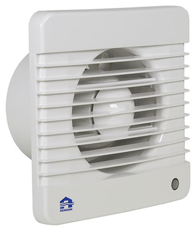 Renson 1006446 – mechanischer Ventilator mit Timer 7202t weiß ø 125 | 2 Stk