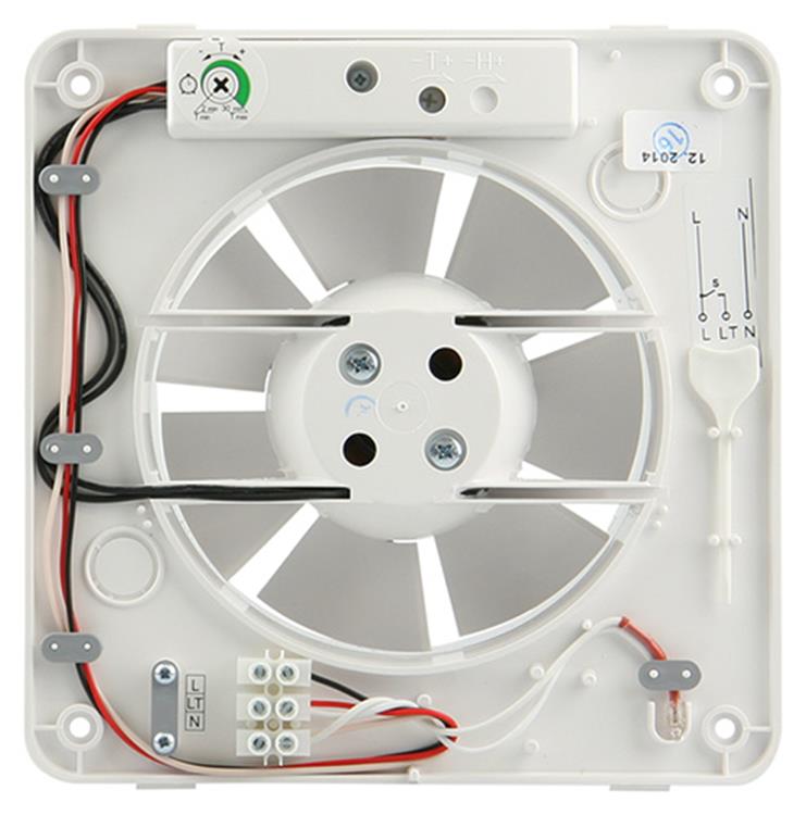 Renson 1006446 – mechanischer Ventilator mit Timer 7202t weiß ø 125 | 2 Stk