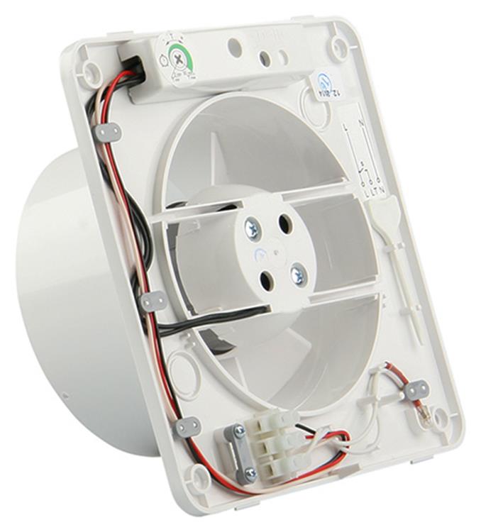 Renson 1006446 – mechanischer Ventilator mit Timer 7202t weiß ø 125 | 2 Stk