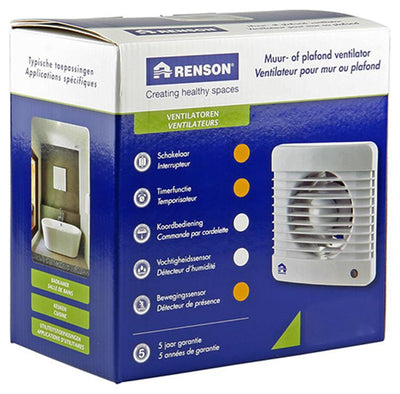 Renson 1006467 - mech. Kerl. Bewegungsmelder 7501m weiß ø 100 | 2 Stk
