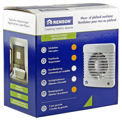 Renson 1006468 - mech. Kerl. Bewegungsmelder 7502m weiß ø 125 | 2 Stk