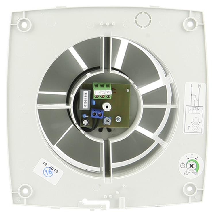 Renson 1006449 – mechanischer Ventilator mit Timer 7212t grau ø 125 | 1 Stk