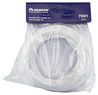 Renson 1006390 - PVC flexibel 7001 weiß ø 125 1m | 3 Stück