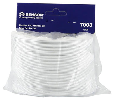Renson 1006393 - PVC flexibel 7003 weiß ø 125 3m | 3 Stück