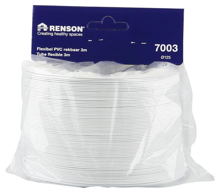 Renson 1006393 - PVC flexibel 7003 weiß ø 125 3m | 3 Stück