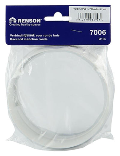 Renson 1006396 - PVC-Verbindungsstück 7006 weiß ø 125 | 4 Stück