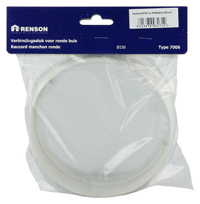Renson 1006397 - PVC-Verbindungsstück 7006 weiß ø 150 | 4 Stück
